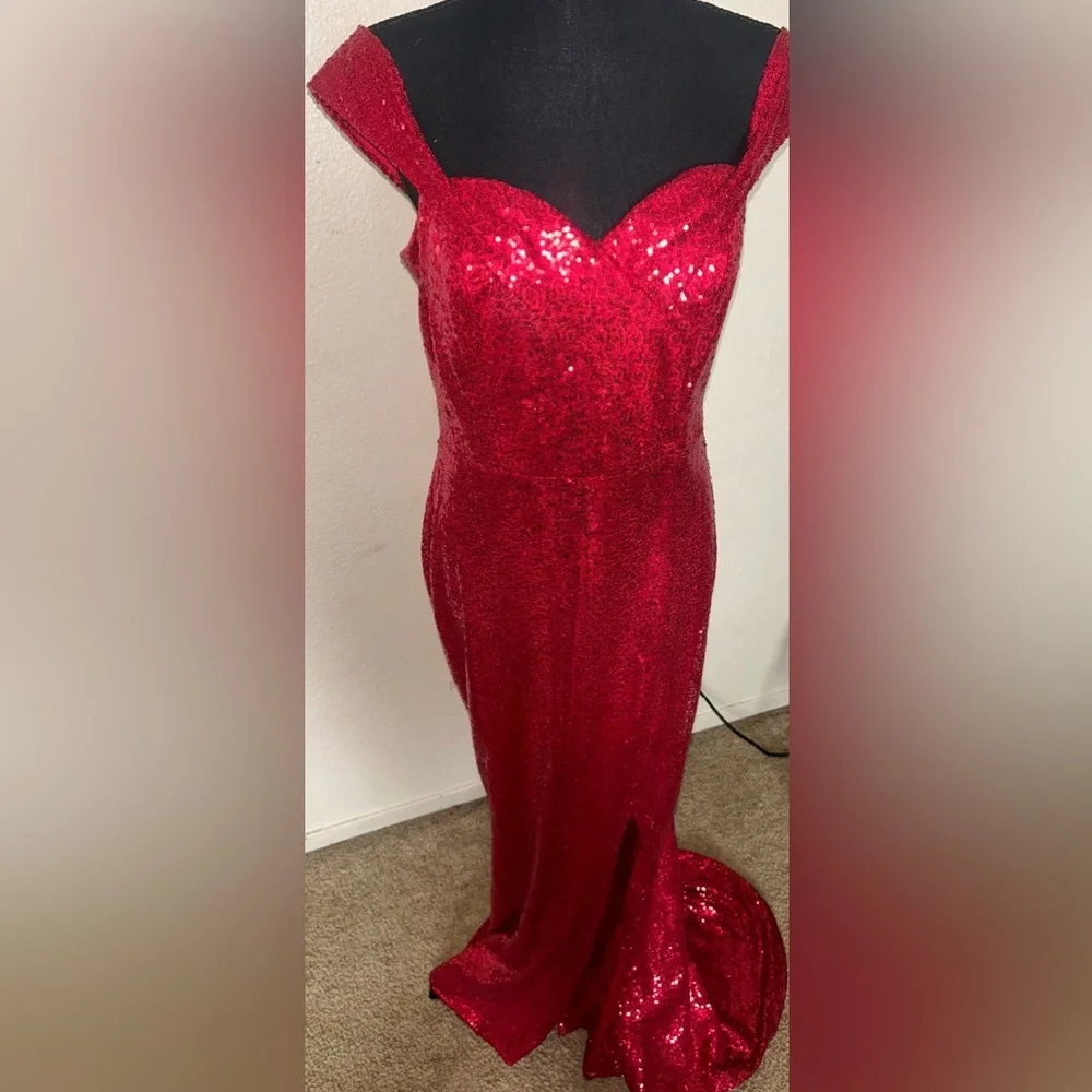 hebeos red dress Dresses | Nwot Red Hebeos